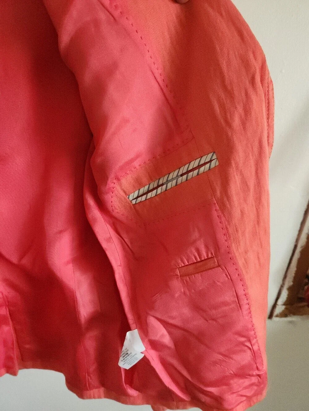 J. Crew Schoolboy Coral Viscose Blend Blazer Jacket Lined Thick Small 4